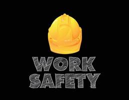 sicurezza sul lavoro, sicurezza prima di tutto, concetto di costruzione, design vettoriale