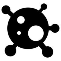 icona di virus e covid. design grafico piatto. simbolo su sfondo bianco. illustrazione vettoriale. vettore