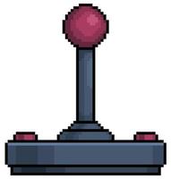 pixel art joystick videogioco vecchio vettore icona per gioco a 8 bit su sfondo bianco