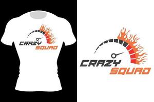 custom motors.crazy biker.crazy squad biker.ride to live live to ride.motorcycle t-shirt design vettore