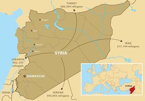 Vector Mappa della Siria