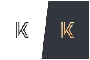 k lettera logo vettore concetto icona marchio. marchio del logo universale k