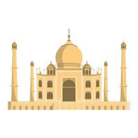 Taj Mahal indiano isolato vettore