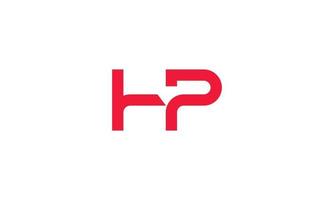 alfabeto lettere iniziali monogramma logo hp, ph, h e p vettore
