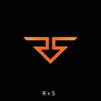semplice illustrazione del logo r e s adatta per loghi di marca e altri vettore