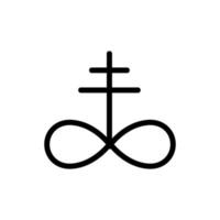 vettore icona segno magico. illustrazione del simbolo del contorno isolato