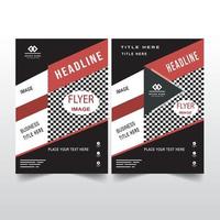 progettazione brochure aziendale. modello di illustrazione vettoriale di relazione annuale. copertina aziendale volantino. presentazione aziendale con foto e elementi grafici geometrici.