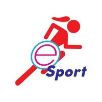 e logo sportivo disegno vettoriale