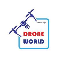modello alla moda di vettore logo drone