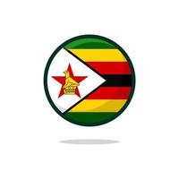icona della bandiera dello zimbabwe vettore