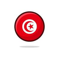 icona della bandiera della Tunisia vettore