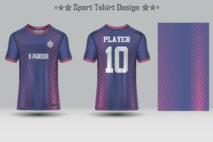 design del modello di mockup in jersey sportivo vettore