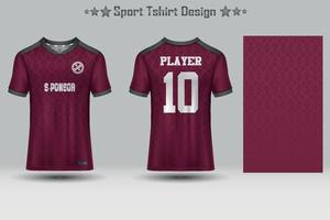 maglia da calcio astratta modello geometrico mockup modello sport t-shirt design vettore