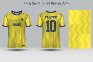 maglia da calcio astratta modello geometrico mockup modello sport t-shirt design vettore