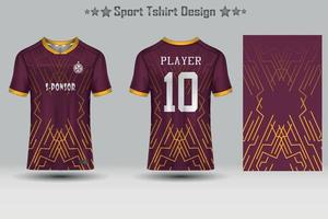 maglia da calcio mockup disegno geometrico astratto t-shirt sportiva vettore