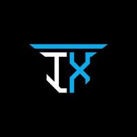 ix lettera logo design creativo con grafica vettoriale