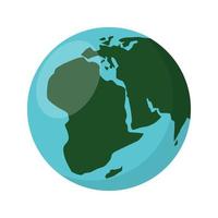 moderna terra semplice, ottimo design per qualsiasi scopo. illustrazione vettoriale di rete isolata. pianeta Terra. mappa del mondo. africa, europa, asia