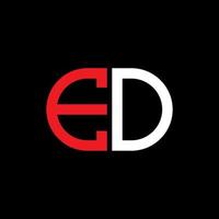 eo lettera logo design creativo con grafica vettoriale