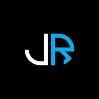jr lettera logo design creativo con grafica vettoriale