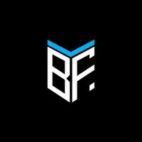 bf lettera logo design creativo con grafica vettoriale