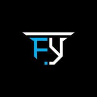fy lettera logo design creativo con grafica vettoriale