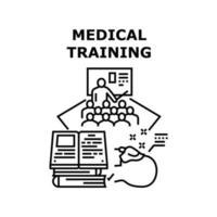 illustrazione vettoriale dell'icona di formazione medica