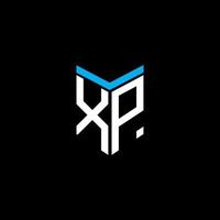 xp lettera logo design creativo con grafica vettoriale