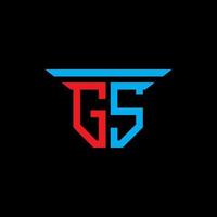 gs lettera logo design creativo con grafica vettoriale