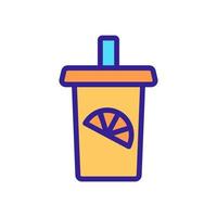 deliziosa limonata fresca icona vettore. illustrazione del simbolo del contorno isolato vettore