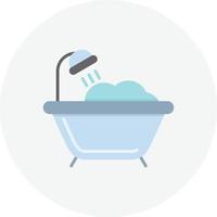 cerchio piatto vasca da bagno vettore