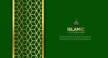 sfondo islamico ornamentale di lusso arabo vettore