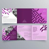 modello di brochure ripiegabile design geometrico minimalista per aziende e aziende. modello di vettore dell'opuscolo di concetto creativo.