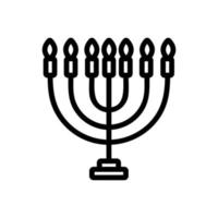 vettore icona candela. illustrazione del simbolo del contorno isolato