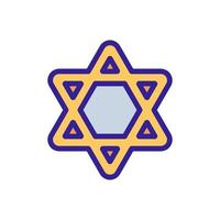 vettore icona israele. illustrazione del simbolo del contorno isolato