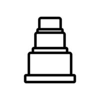 vettore icona martinetto meccanico. illustrazione del simbolo del contorno isolato