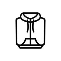 vettore icona felpa con cappuccio. illustrazione del simbolo del contorno isolato