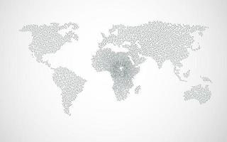 mappa del mondo labirinto vettore
