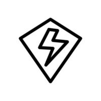vettore icona scudo super eroe. illustrazione del simbolo del contorno isolato