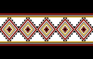 modello senza cuciture etnico geometrico tradizionale. ornamento tribale vettoriale. design per sfondo, illustrazione, carta da parati, tessuto, azteco, abbigliamento, moquette, batik, ricamo vettore