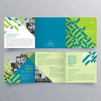 modello di brochure ripiegabile design geometrico minimalista per aziende e aziende. modello di vettore dell'opuscolo di concetto creativo.