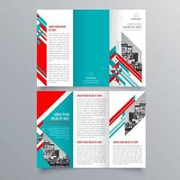 modello di brochure ripiegabile design geometrico minimalista per aziende e aziende. modello di vettore dell'opuscolo di concetto creativo.