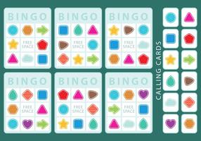 Schede di Bingo di forme vettore