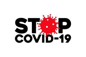 covid 19 logo design coronavirus. covid 19 coronavirus vettore