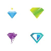 modello di logo di diamante vettore