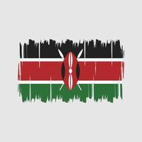 vettore di bandiera del Kenya. bandiera nazionale