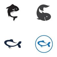 modello di logo di pesce vettore