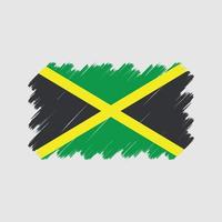 pennellate bandiera giamaica. bandiera nazionale vettore