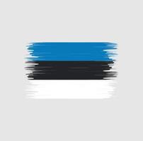 vettore della spazzola della bandiera dell'estonia. bandiera nazionale