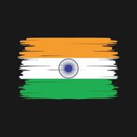 vettore della spazzola della bandiera dell'india. bandiera nazionale