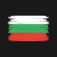 vettore della spazzola della bandiera della Bulgaria. bandiera nazionale